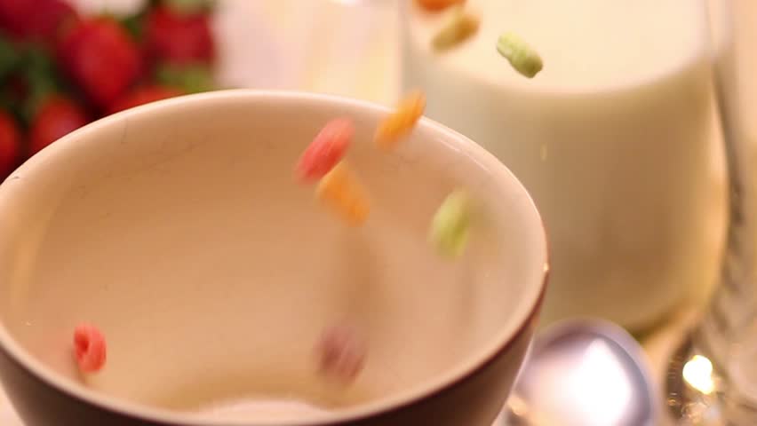 Cereal on a bowl