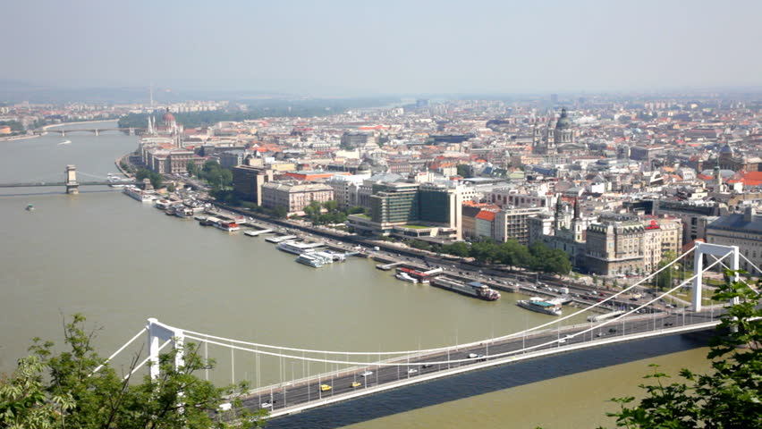 BUDAPEST, HUNGARY - JUNE 10: A panoramic view to Budapest, on June 10, 2012 in Budapest, Hungary. Budapest by quantity of the population takes the ninth place in the European union 