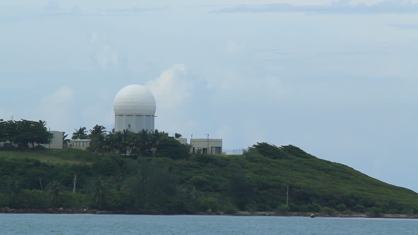 Air combat command radar in isolated island.