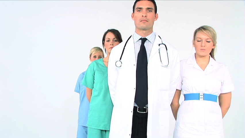 Medical & healthcare staff ready to treat patients