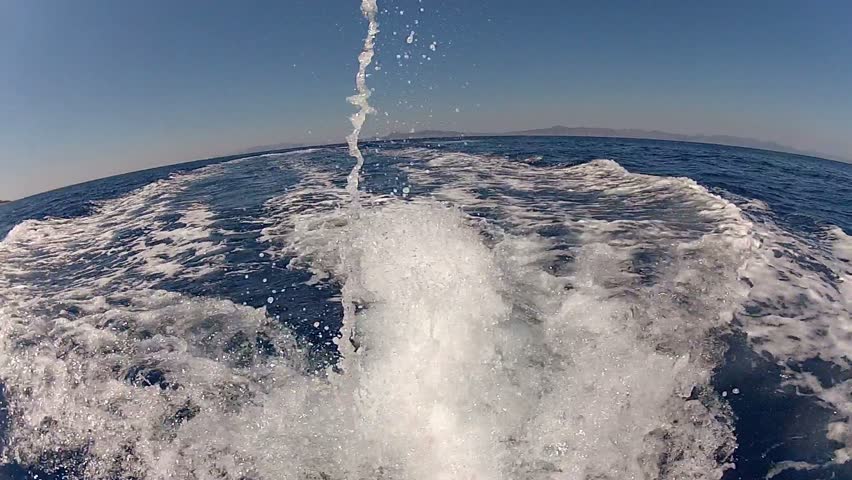 Jet ski back view  pov