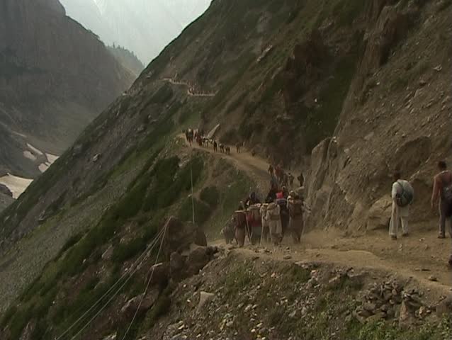 Pilgrimage to the holy Amarnath cave in the Himalayas