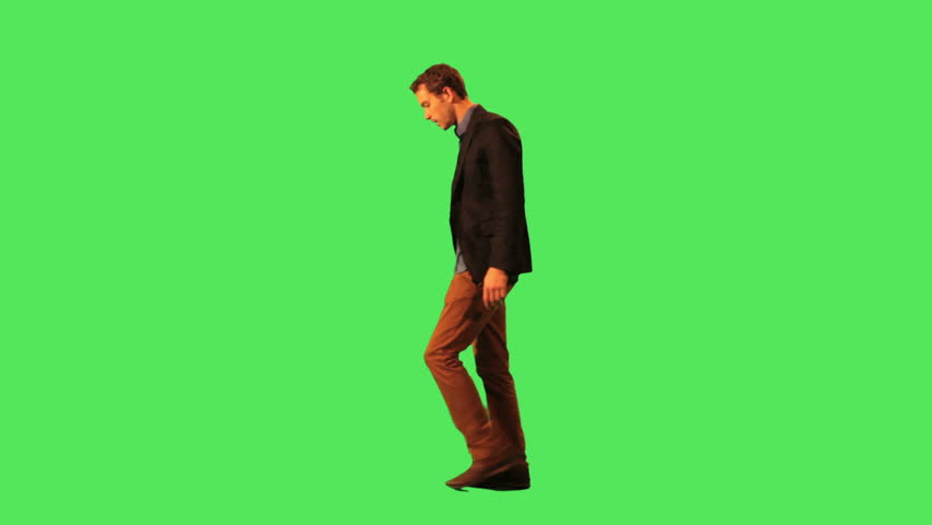 Male walking to work