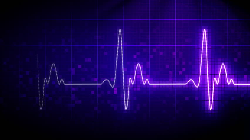 Seamlessly looping heart monitor. 