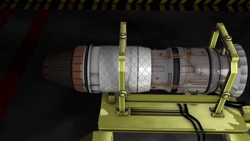 Jet engine test fired.