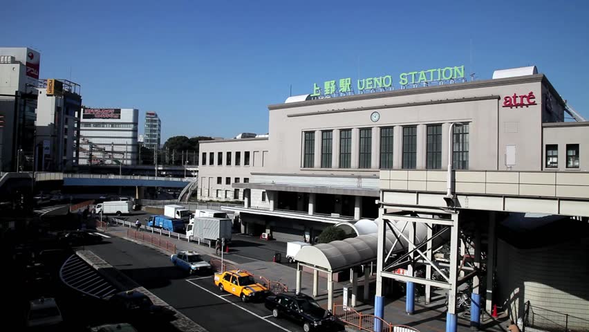 TOKYO, JAPAN â NOVEMBER 15: Taxis Outside Ueno Station November 15, 2011