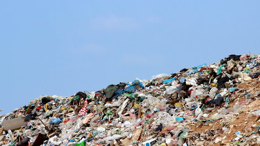 Skies and garbage

Description: Trash on the landfill
