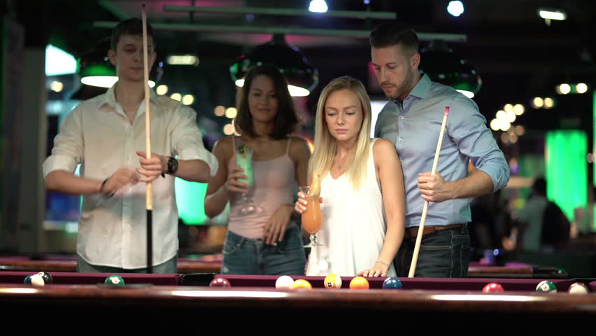 three ladies are playing billiards and having unforgettable threesome 24074 three ladies are playing billiards and having unforgettable threesome 24073