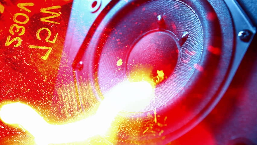 Close up of  woofer 