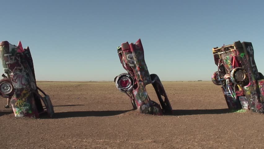 AMARILLO - CIRCA MAY 2011: Cadillac Ranch circa May 2011 in Amarillo, Texas.