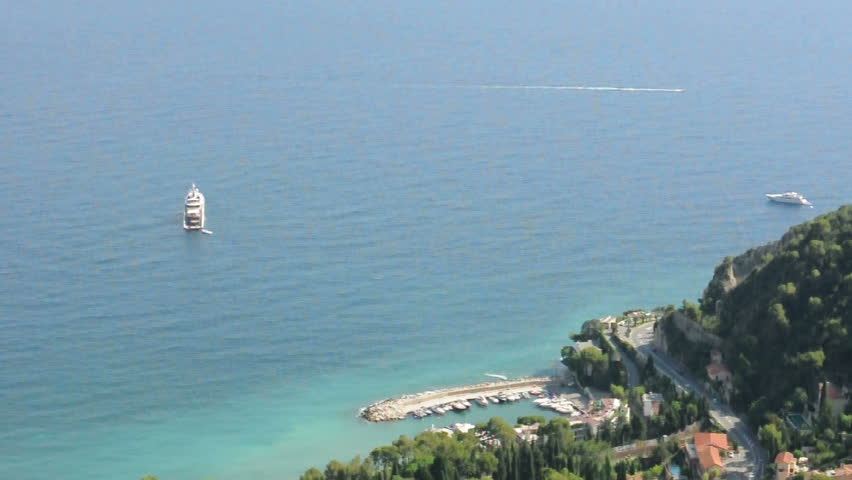 French riviera view from high.