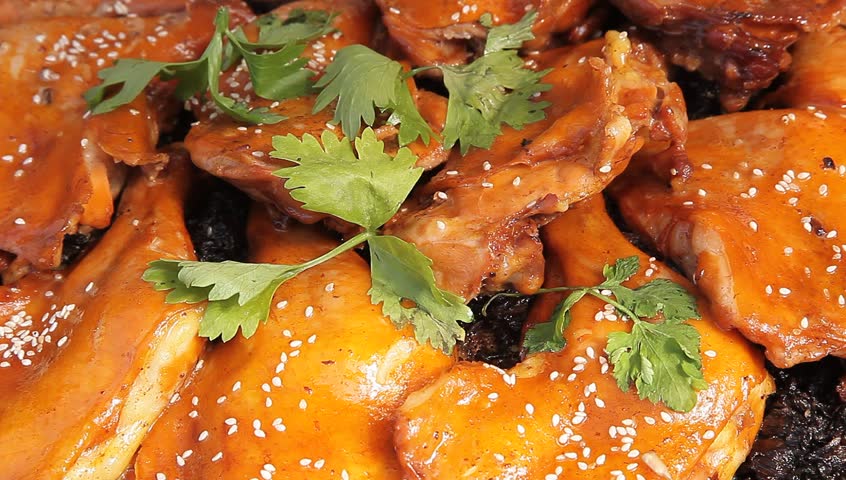 steamed chicken thigh with chinese herb