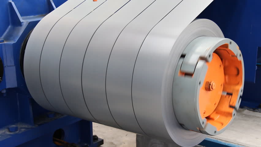 Slit steel sheet (silicon steel) roll take-up turning