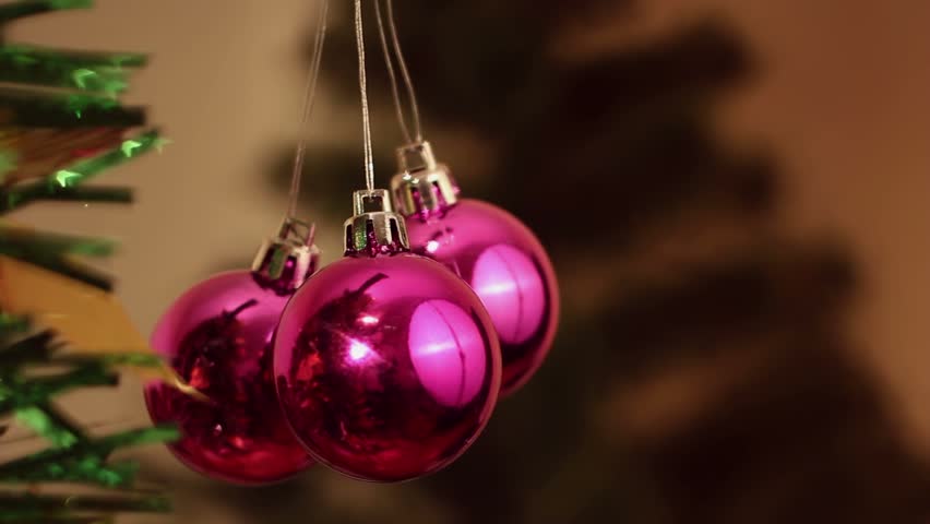 Christmas-tree decorations on star-shaped background