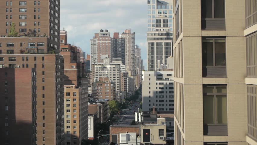 aerial view of city NYC