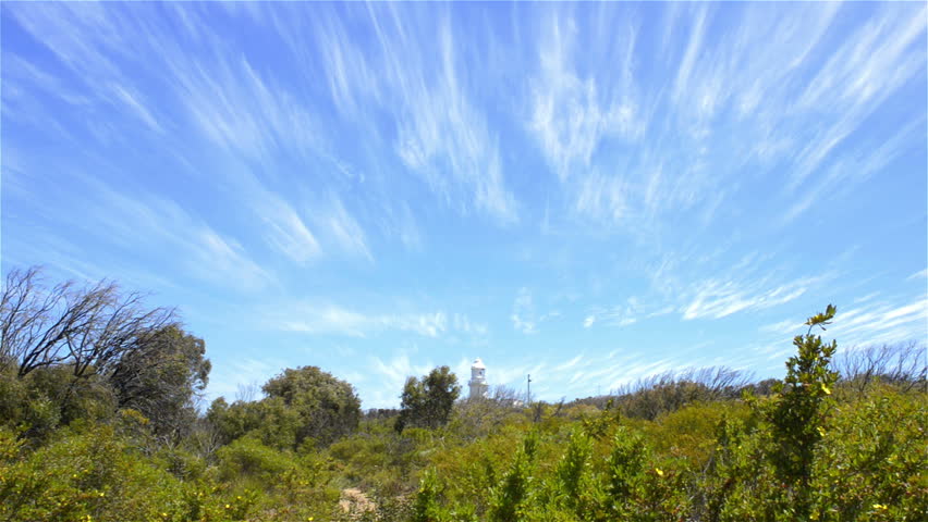 View of the Cape Naturaliste lighthouse, in the Leeuwin-Naturaliste National Park, in the South West of Western Australia.