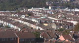 View over the old town of Bristol, u.k. - HD 1920x1080p