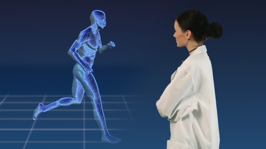 Medical Footage with a doctor in foreground