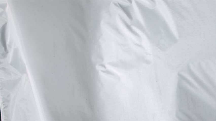 White sheet in a super slow motion moving