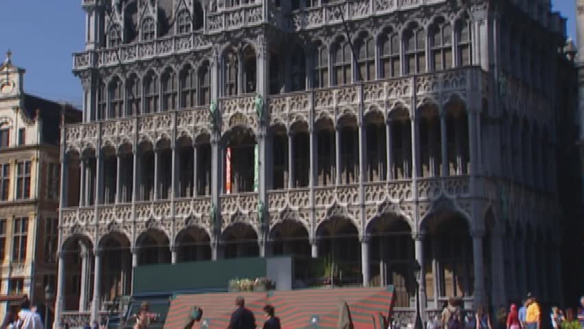 GRAND PLACE BRUSSELS, BELGIUM - 2005: Breadhouse (Broodhuis of Maison du Roi)  The name dates from the 14th century when it was a wooden house, used by the bakers to sell their bread.