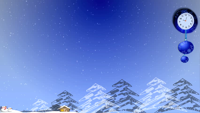 Christmas Clock  animation  
