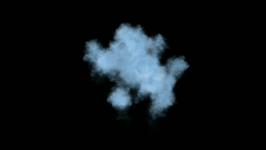 splash waterdrop and smoke at night.