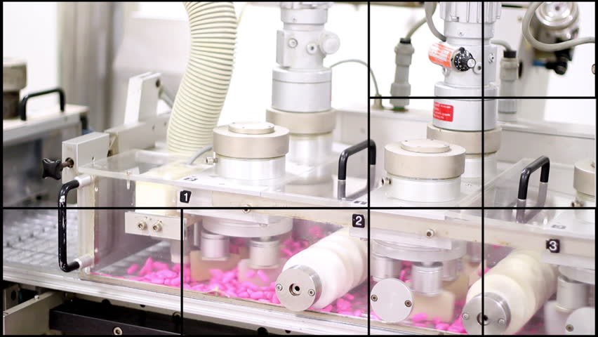 Pill manufacturing montage