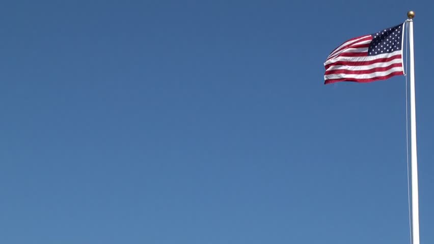 American flag slow motion
