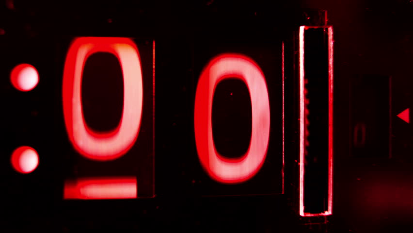 stop motion of an old style flip clock