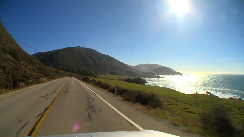 "Point-of-view" driving the Cabrillo Highway