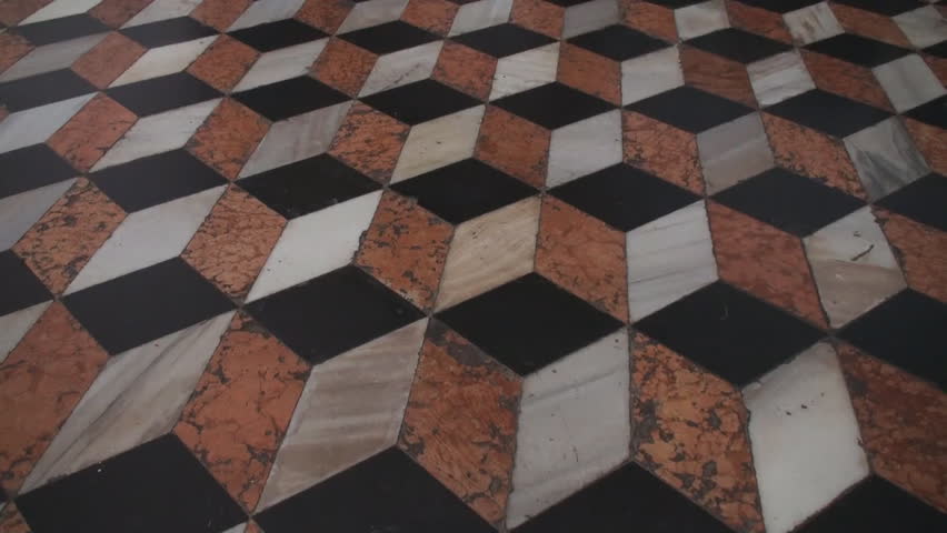 Walking imaginary steps of marble