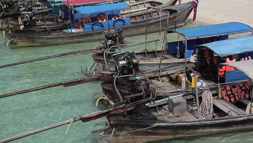 Long Tail Boats on Ao Loh Lam Beach
