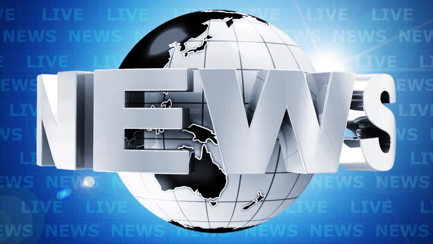 Global News Intro. HD Video Clip with Green Screen for Your background