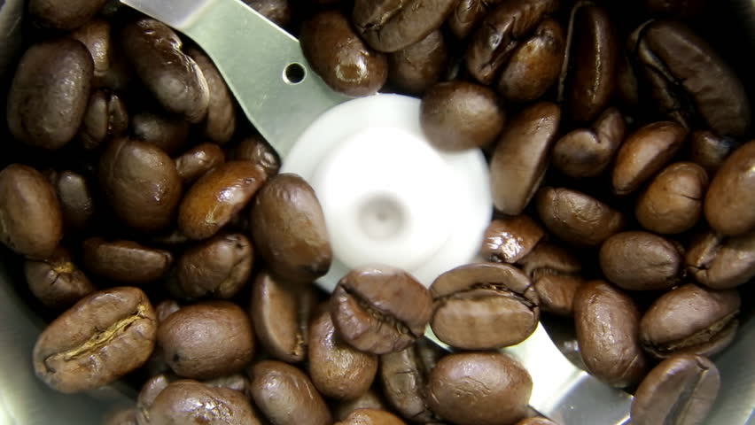 electric coffee grinder works with sound macro