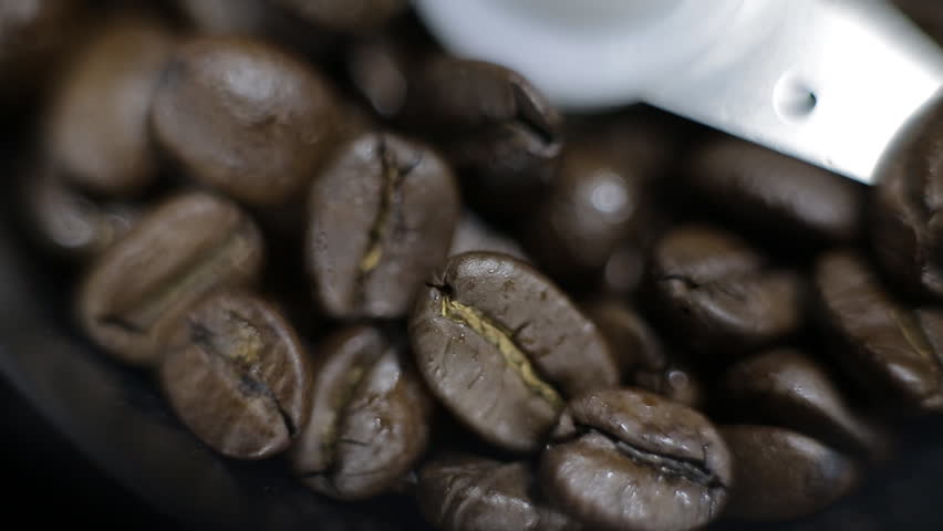 electric coffee grinder macro panorama