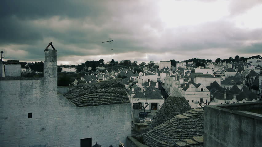 Trulli - traditional homes in Alberobello, Italy. Alberobello is UNESCO world heritage site