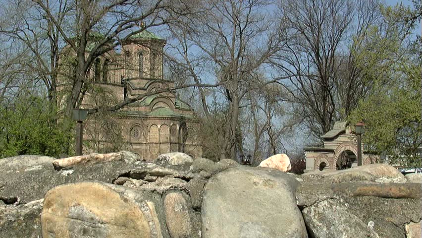 Serbian capital city and orthodox church Lazarica, XIV century