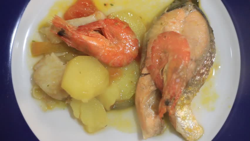 Fish stew with shrimps