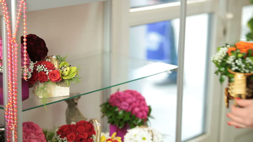 Flower Arrangements In Florist Shop