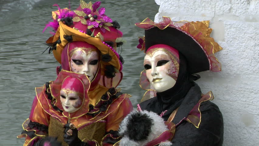 VENICE - FEBRUARY 12: Person in Venetian costume attends the Carnival of Venice, on February 12, 2013 in Venice (Italy)