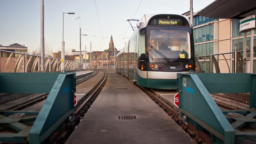 Tram Station Terminus Timelapse