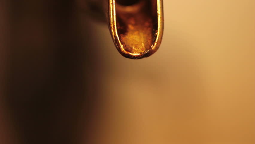 Preparing coffee in the bar; close-up