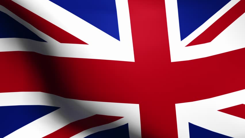 Perfectly seamless (no fade) loop features Union Jack, the flag of the United Kingdom waving in the wind and viewed close.