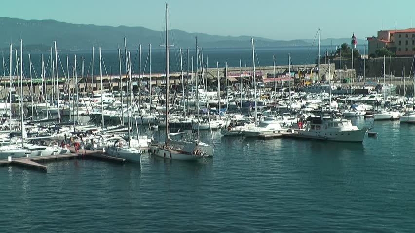Yachts in port of Ajaccio
