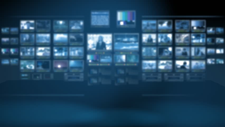 Monitor wall. Seamless loop background for virtual studio