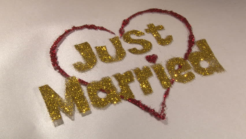 Just Married, gold dust sign, rotate