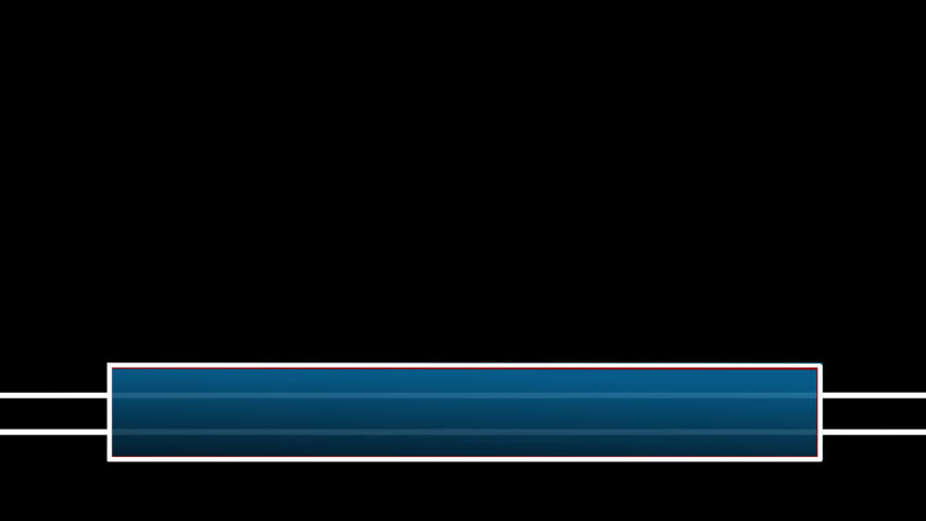 Drawn Stroke Effect Animated Lower Third Title Strap - Blue