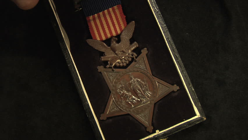VIRGINIA - SEPTEMBER 2012 - American Civil War United States Army design. Original, Historical Medal of Honor, United States Military, highest award for valor - above and beyond the call of duty.  