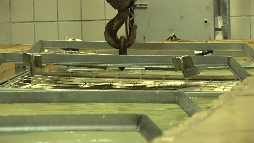 Plant for the production of cheese. 