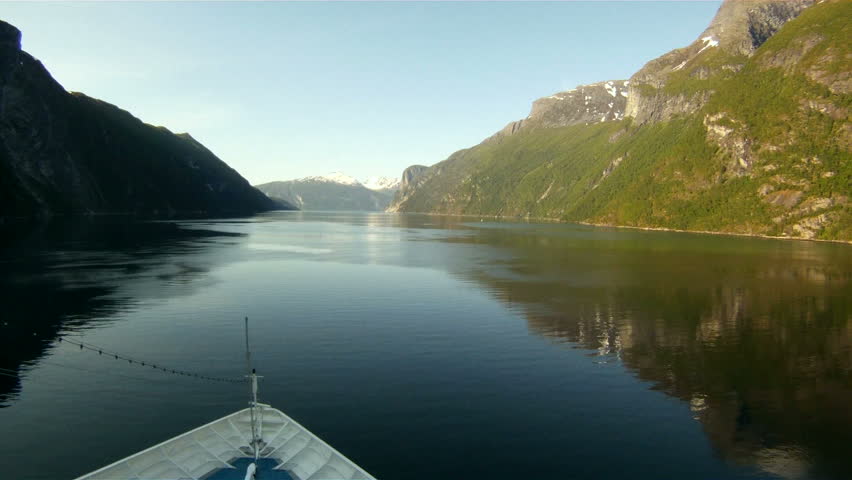Cruising in Norway Fjord - North Europe Travel Destination